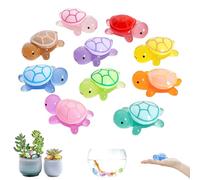 YALiya 10 Pezzi Mini Tartarughe Luminose, In Resina, Tartaruga In Resina Luminosa, Piccole Tartarughe, Mini Statuette, Fai Da Te, Per Decorazione In Vaso Da Giardino, Paesaggio (Multicolore)