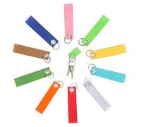 YALiya 10 Pezzi Portachiavi in Feltro Colorato, Portachiavi in Feltro Portachiavi con Anello, Anello Portachiavi in Acciaio Inossidabile Decorazioni Fai da Te, Portachiavi per Decorazione