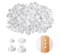 YALiya 120 Pezzi Tappi Copriforo Bianco Tappo Protettivo per Mobili Tappi a vite Tappi a Vite Autoadesivi per Mobili,per Mobil,Cucina,Armadietto,Scaffali,Guardaroba(5mm/6mm/8mm/10mm)