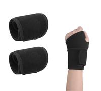 YALiya 2 Pezzi Fascia da Polso, Tutore Polso, Supporto Polso Mano Sinistra e Mano Destra, Antiscivolo e Traspirante, Alleviare lo Stress, per Powerlifting, Allenamento Quotidiano e Bodybuilding