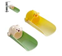 YALiya 2 pezzi Prolunga Rubinetto Bagno Bambini, Prolunga Rubinetto Bagno, Prolunga Rubinetto Bagno Silicone, Estensore per Rubinetto Cartone Animato, per Bambini Piccoli, Il Bagno, La Cucina (B)