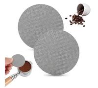 YALiya 2 Pezzi Schermo Caffè Espresso 51 mm, 1,7 mm Spessore Riutilizzabile Caffè Filtro Piastra, Professionale Coffee Puck Screen in Acciaio Inossidabile per Espresso Portafilter Filtro Cestino