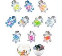 YALiya 20 Pezzi Tartaruga luminosa fai da te, Mini Tartarughe Marine, Piccoli Animali Marini luminescenti Adatti a Vasi Decorativi fai da te Decorazione di Tartarughe da Paesaggio in Miniatura