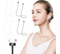 YALiya 4 Pezzi Cordino per Airpods, Magnetici Auricolari Anti Smarrimento, Sport Cordino per Auricolari Silicone Morbido Cordino, Accessorio Compatibile per Cinturino per Cuffie per AirPods Pro 3/2/1