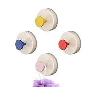 YALiya 4 pezzi Ganci Ventosa Extra Forte, Ganci Accappatoio Bagno, Appendini per Asciugamani Bagno e Cucina Senza Fori, Ideali Appendere Asciugamani e Accessori da Bagno