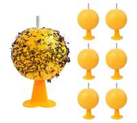 YALiya 6 Pezzi Palline per Mosche Della Frutta, Trappole per Mosche e Formiche, per Cucina, Balconi e Frutteti, Trappole Efficaci per La Cattura di Mosche e Formiche, Pratica Trappola per Mosche
