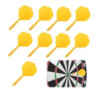 YALiya 9 Pezzi Asta per Freccette in Plastica Accessori per Freccette Asta per Freccette in Plastica Lt02 Aste e Alette per Freccette Integrate Asta per Freccette Integrata Universale 2BA (Giallo)