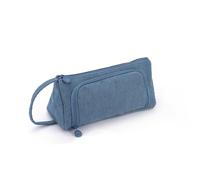 YALiya Astuccio Portamatite Astucci Matite di Grande Capacità Borsa Porta Penne Scuola Trucco Borsa, Astuccio Materiale Scolastico Stazionario Ufficio Trucco borsa Astucci - Blu