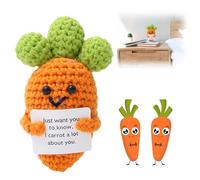 YALiya Carota Positivo, 11,5 x 5 cm Carota di Supporto Emotivo, Mini Divertente Carota, Carota per Abbraccio, Saranno Regali Perfetti per la Famiglia, Gli Amici e i Bambini