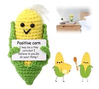 YALiya Pocket Hug Mini Plush, Portafortuna Mini Positive Doll, Positive Crochet Doll, Emotional Support, Adatta come Decorazione o come Regalo per la Famiglia o le Amiche (G)