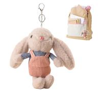 YALiya Portachiavi a Forma di Coniglietto, Peluche a Forma di Coniglietto, Grazioso Portachiavi a Forma di coniglietto, Elegante e Portatile, Perfetto per Riempire le Uova di San Valentino e di Pasqua