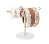 YALiya Supporto in Metallo per Fasce, Organizzatore di Fasce, Espositore di fasce per Capelli per Corde, Bracciali, Collane, Stile College per le Ragazze, Conservazione Giornaliera