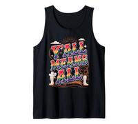 Y'all Means All, Rainbow Country Pride Cowboy Theme Canotta