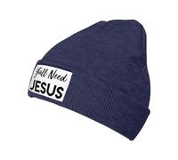 Y'All Need Jesus Funny Unisex Berretto Invernale Caldo Beanie Cappello Sportivo Berretto Beanie in Maglia per Calcio All'Aperto Bici