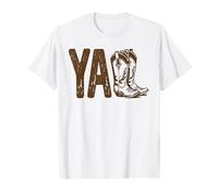 Y'all - Stivali da cowboy bohémien, stile western, vintage, cowgirl Maglietta