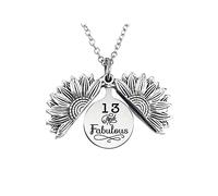 YALLNASL Collana regalo per il 13° compleanno per ragazze 13 e favolose collane con girasole per ragazze adolescenti 13 anni regali di compleanno per figlia 13 anni ragazze idee regalo di compleanno