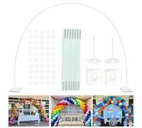 YALLOVE Kit di Supporto Per Arco a Palloncini, Arco Palloncini Struttura per Matrimoni, Compleanni, Decorazioni per Feste, Combinazione Libera (ad es. 3,2M x 2,3 M),Facile da montare e smontare