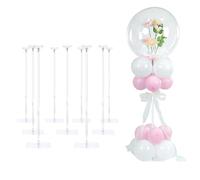 YALLOVE Supporto per Palloncini in Acrilico per Tavolo, 10 Pezzi