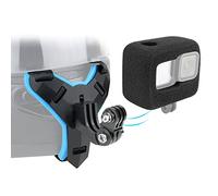 YALLSAME Supporto per il mento del casco con parabrezza per GoPro 9 10 11 Go Pro Cinturino per moto Attacco integrale Casco Rhino Accessori per GoPro Hero 9 10 11 Nero Ideale per Racing Sport ad alta
