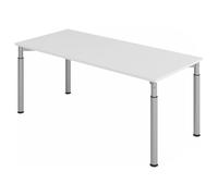 YAMA 19 S | Scrivania - 180x80 Grigio/Argento regolabile in altezza