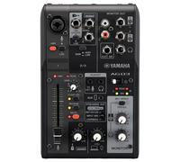 Yamaha AG03 MK2 B Mixer Live Streaming a 3 Canali con Interfaccia Audio USB Nero