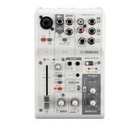 Yamaha AG03MK2 Mixer loopback live streaming a 6 canali/interfaccia USB bianco con suite software Steinberg