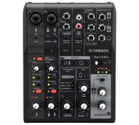 Yamaha AG06 MK2 B Mixer Live Streaming a 6 Canali con Interfaccia Audio USB Nero