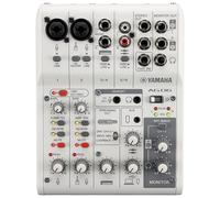 Yamaha AG06 MK2 W Mixer Live Streaming 6 Canali con Interfaccia Audio USB Bianco