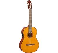 YAMAHA CGX122MS Chitarra Classica Elettroacustica 4/4 - Top in Abete Engelmann Massello, Scala 650 mm, Corde in Nylon dal Suono Ricco, Suonabilità Confortevole e Pickup System73 - Naturale Opaco