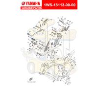 YAMAHA COVER, PEDALE CAMBIO 1WS-18113-00-00