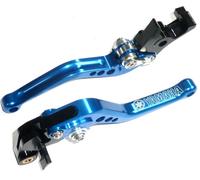 YAMAHA Fazer 2001-2005 Set Di Leve Del Freno E Della Frizione Blu Corto TS366