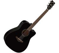 Yamaha FGX800C Black Chitarra Semiacustica Dreadnought