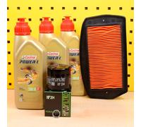 Yamaha FZ6 06-08 Kit di Servizio Filtro Olio, Aria Castrol Power1 10W40 S N