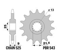 YAMAHA FZR GENESIS (1WG) 400 1988-1989 pignone PBR passo 525 15 Denti