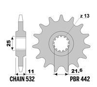 YAMAHA FZR OW-01 750 1989-1992 pignone PBR passo 532 16 Denti