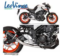 YAMAHA MT-250 2015-2017 Impianto completo Leovince Nero Carbonio GP Corsa Evo...