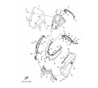 Yamaha N MAX 2025 distintivo emblema logo argento 1WD-F413B-01