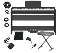 YAMAHA P145BT SUPERLUX BUNDLE PIANOFORTE MOBILE STAND L100 PEDALIERA LP5A LEGGIO PEDALE CUFFIA HD681AIR