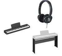 Yamaha Pianoforte digitale P-145 con 88 tasti compatti Graded Hammer in dotazione con cuffie HPH-150, supporto per pianoforte digitale in legno L-100
