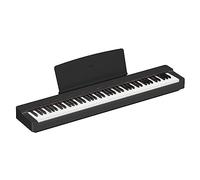 Yamaha Pianoforte digitale P-225 con 88 tasti compatti a martello graduato e 24 voci strumentali, leggero e portatile, nero