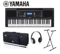 Yamaha PSR E383 tastiera portatile 61 tasti kit borsa + supporto + cuffie
