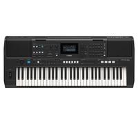 YAMAHA PSR-E483 Tastiera - Tastiera Portatile Moderna con 61 Tasti Sensibili al Tocco, 860 Voci con 15 Super Articulation Lite, 345 Stili, Speaker Potenti e USB-C - Nero