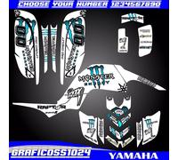 yamaha raptor 660 kit grafica decalcomanie adesivi atv wrap quad tutto...