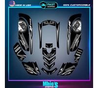 yamaha raptor 660 kit grafica decalcomanie adesivi atv wrap quad tutto...