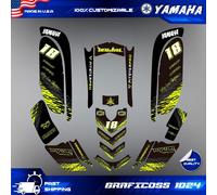 yamaha raptor 660 kit grafica decalcomanie adesivi atv wrap quad tutto...
