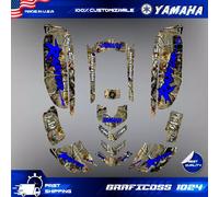 yamaha raptor 660 kit grafica decalcomanie adesivi atv wrap quad tutto...