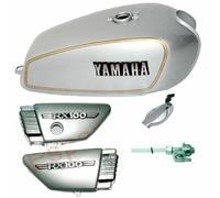 Yamaha RX100 RX125 Serbatoio Carburante In Acciaio Con Pannello Laterale
