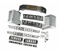 Kit Emblema Monogramma 3D In Cromatura Per Yamaha RX100, Parafango Laterale