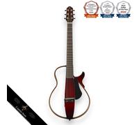 Yamaha SLG200S CRB Chitarra silenziosa con corde in acciaio Crimson Red...