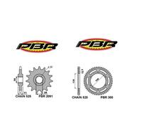 Yamaha TDM 900 2002 AL 2012 Trasmissione PBR corona 42 pignone 16 denti PER TDM